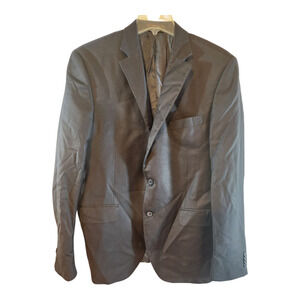 Peter Millar mens suit‎ jacket navy sz 40R 100% wool Union made 2 button blazer